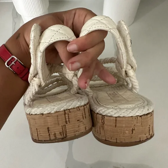 AUTHENTIC — Chanel Rope Sandals (37) - Picture 4 of 9